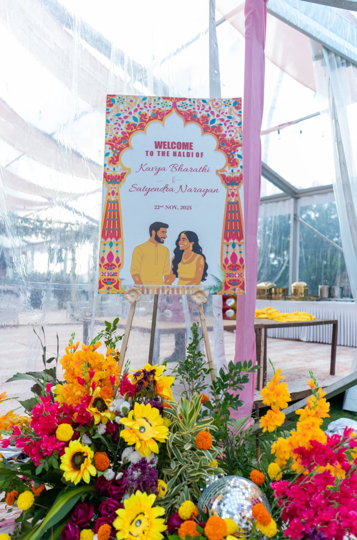 Haldi Welcome Signage