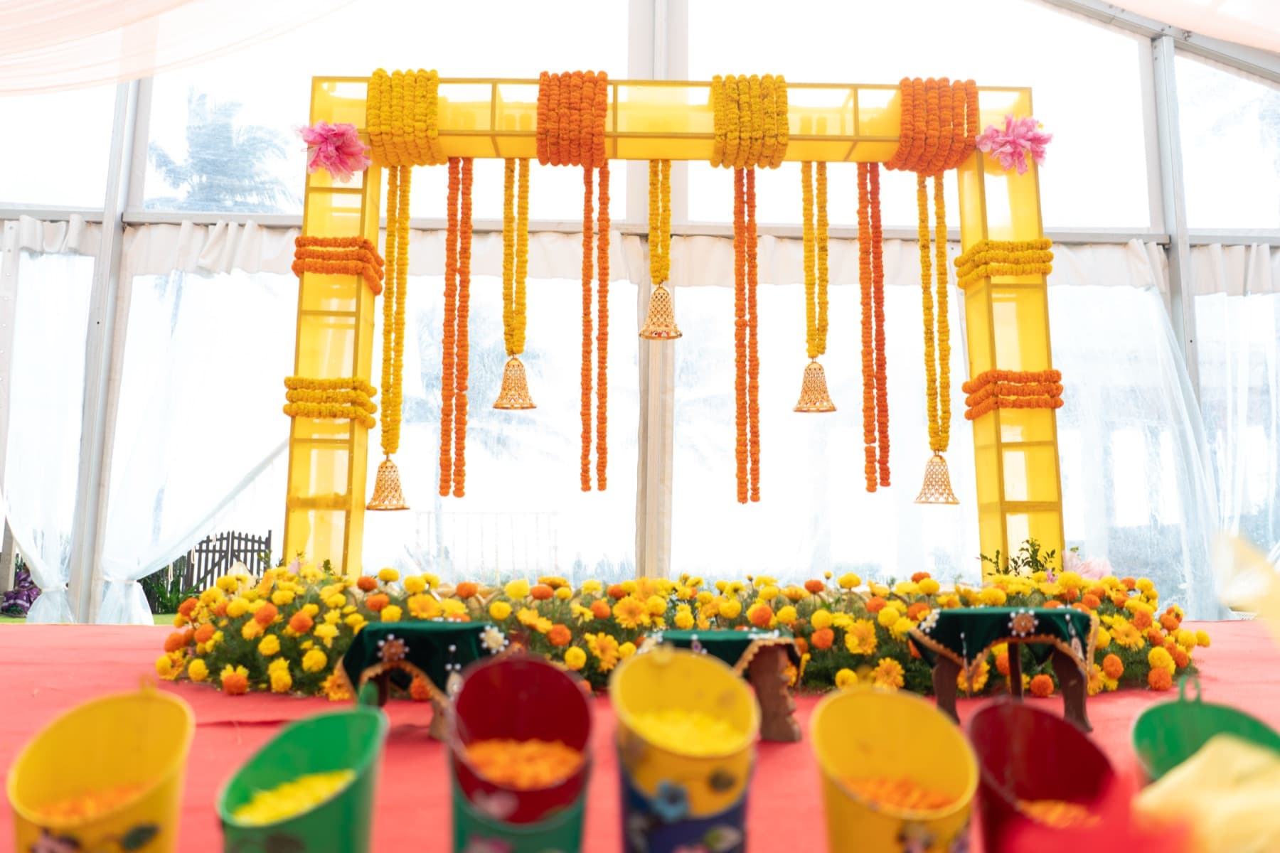 Yellow Marigold Mandap
