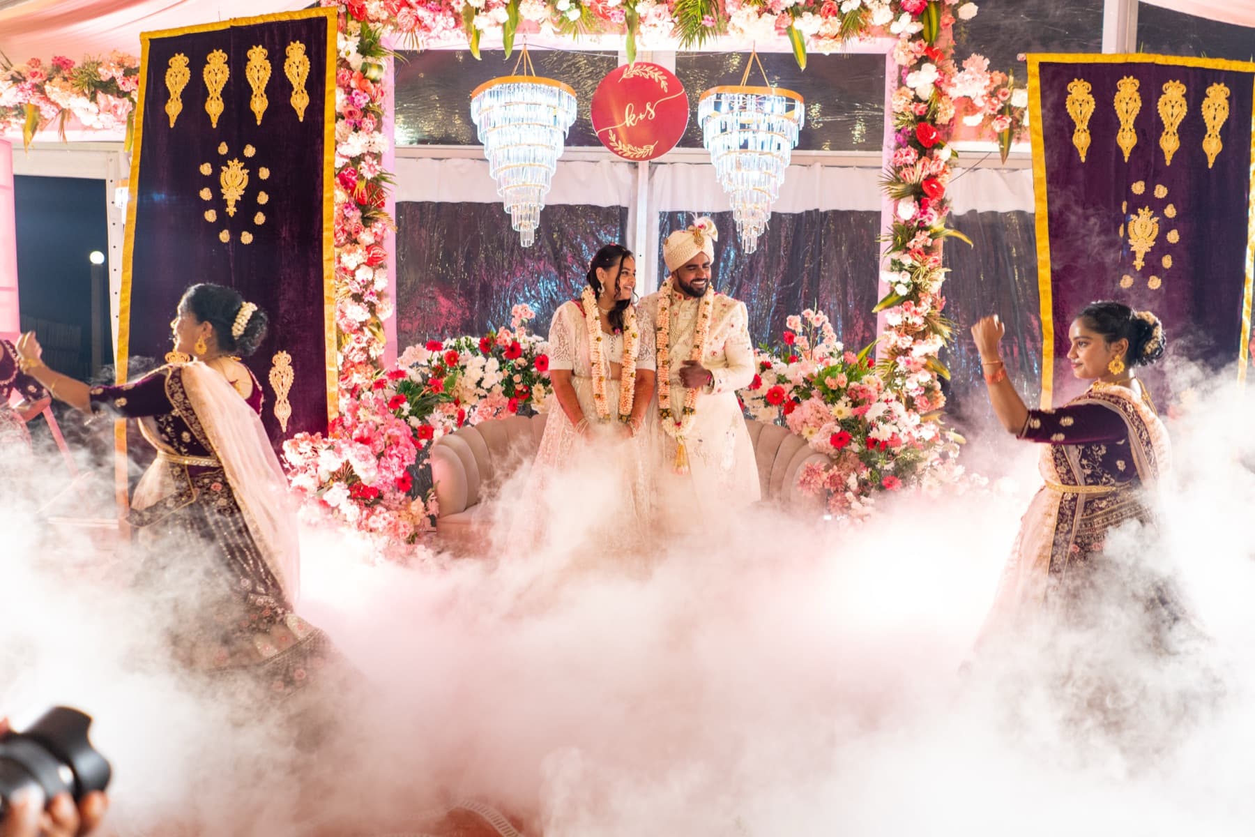 Couple on Stage with Aarthi